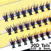 Пучкові вії Nesura Eyelash Tails 30D, 0,07, D, 9 мм, 60 пучків Несура, фото 2