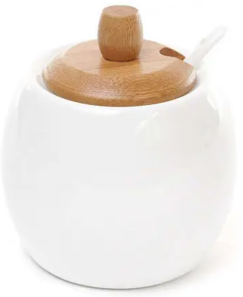 Цукорниця керам. з ложкою "Naturel" №375-328/Bonadi/(36)