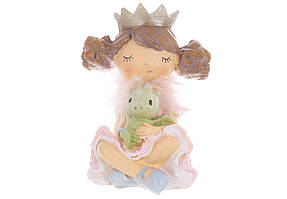 Фігурка декор. полістоун "Дівчинка з малюком драконом" 8,5х7,5х11см№831-435/Bonadi/(1)(32)