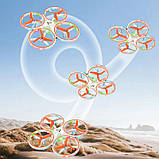 Квадрокоптер LH-X71 з підсвіткою та функцією розпізнавання перешкод (Помаранчевий), фото 3