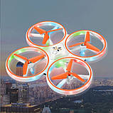 Квадрокоптер LH-X71 з підсвіткою та функцією розпізнавання перешкод (Помаранчевий), фото 6