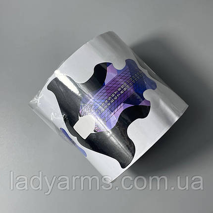 №014/300 Форми для нарощування широкі бузково-чорні крила, фото 4
