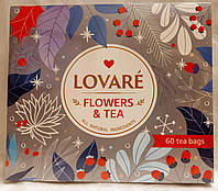 Набор Lovare чай ассорти Flowers & Tea в пакетиках (12 видов по 5 шт)