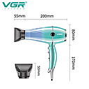Професійний фен для волосся VGR-452 2400W з 2 насадками, фото 8