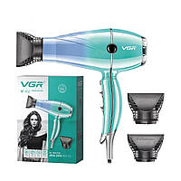 Профессиональный фен для волос VGR-452 2400W с 2 насадками