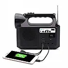 Багатофункціональний LED ліхтар GDLite GD-8017M із сонячною панеллю ФМ радіо функцією повербанк 3 лампочки Лучшая цена, фото 2