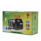 Багатофункціональний LED ліхтар GDLite GD-8017M із сонячною панеллю ФМ радіо функцією повербанк 3 лампочки Лучшая цена, фото 5