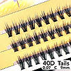 Пучкові вії Nesura Eyelash Tails 40D, 0,07, C, 9 мм, 60 пучків Несура, фото 2