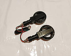 Поворот діодний на гнучкій ніжці LED + габарит білий секвентальний (ціна за пару)