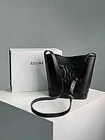 Брендовая сумка Celine Small Bucket Cuir Triomphe In Smooth Calfskin Tan, сумка селин, брендовая сумка цвет1