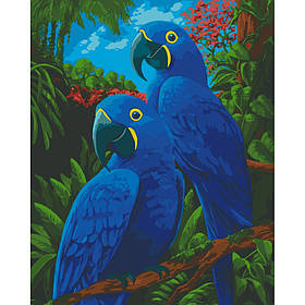 Картина за номерами Гіацинтові ари. Птахи 30*40 см Art Craft 11518-AC