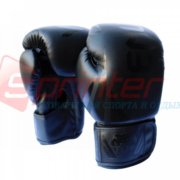Боксерські рукавички Venum 10" чорні.