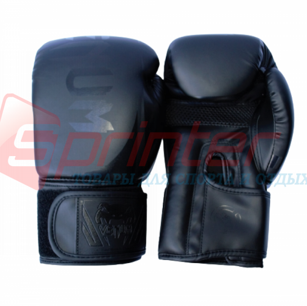 Боксерские перчатки Venum 10" черные. - фото 4 - id-p553707917