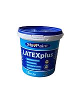 Фарба латексна для фарбування стін, стель, шпалер K 140 LATEX plus "Slav Paint" 1,6кг-1л стійка до миття, Белый, Белый