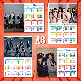 Плкати-календарі Le Sserafim