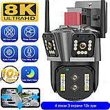 Охоронна поворотна Wi-Fi IP камера Overscam Smart 8k з 10-x оптичним зумом IPC360 Home, фото 2