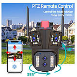 Охоронна поворотна Wi-Fi IP камера Overscam Smart 8k з 10-x оптичним зумом IPC360 Home, фото 5