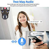 Охоронна поворотна Wi-Fi IP камера Overscam Smart 8k з 10-x оптичним зумом IPC360 Home, фото 6