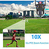 Охоронна поворотна Wi-Fi IP камера Overscam Smart 8k з 10-x оптичним зумом IPC360 Home, фото 8