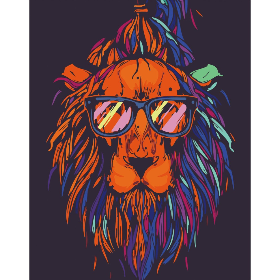 Картина за номерами Лев на стилі. Тварини 40*50 см Art Craft 11505-AC, фото 1