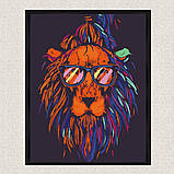 Картина за номерами Лев на стилі. Тварини 40*50 см Art Craft 11505-AC, фото 4