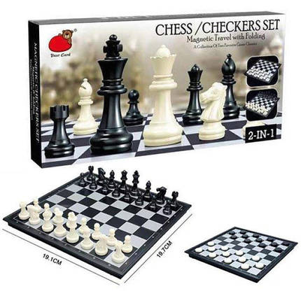 Настільні шахи та шашки Bambi 2014-BC дерев'яні (2014-BC-RT), фото 2