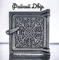 Дверцята прочисні 150х155 чавунна, сажетруска, люк для золи, пічна "Бастілія"