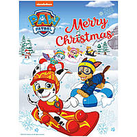 Адвент календар з шоколадками Щенячий Патруль Paw Patrol Merry Christmas 75г