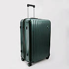 Валіза дорожня 3 в 1 трійка 77 * 50 см на колесах полікарбонат у різних кольорах Cans Пудра, фото 3