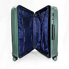 Валіза дорожня 3 в 1 трійка 77 * 50 см на колесах полікарбонат у різних кольорах Cans Пудра, фото 4