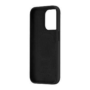 Чохол Silicone Case with MagSafe & SplashScreen iPhone 15 Pro Black, фото 4