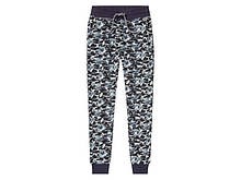 Спортивні штани дитячі Pepperts темно-сині камуфляж, двонитка, розміри 122-164