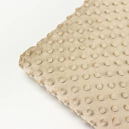 Відріз плюшу  Minky колір беж 350 г/м2 100*80 No м-68