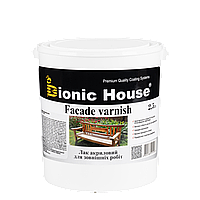 Лак для зовнішніх робіт Bionic House Facade Varnish всі кольори напівматовий 0.8л