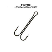 Двойной крючок Crazy Fish Long Tail Double Hook No8 1шт