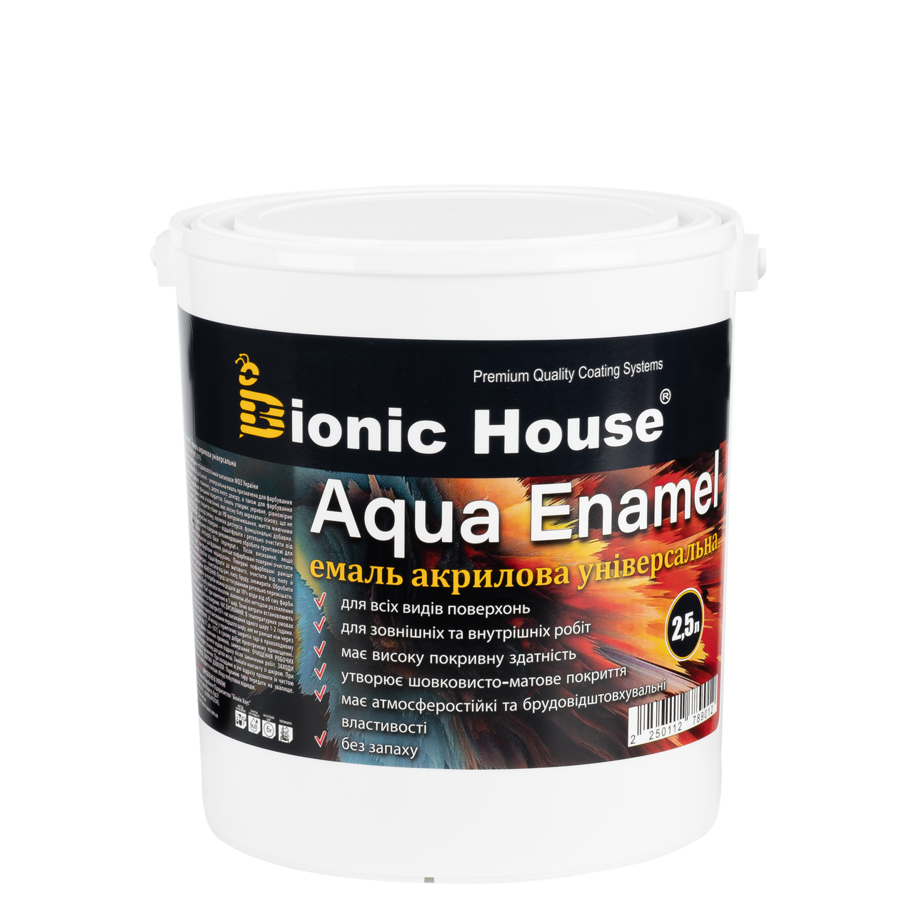 Акриловая эмаль Bionic House Aqua Enamel все цвета 0.8л - фото 1 - id-p1705816725