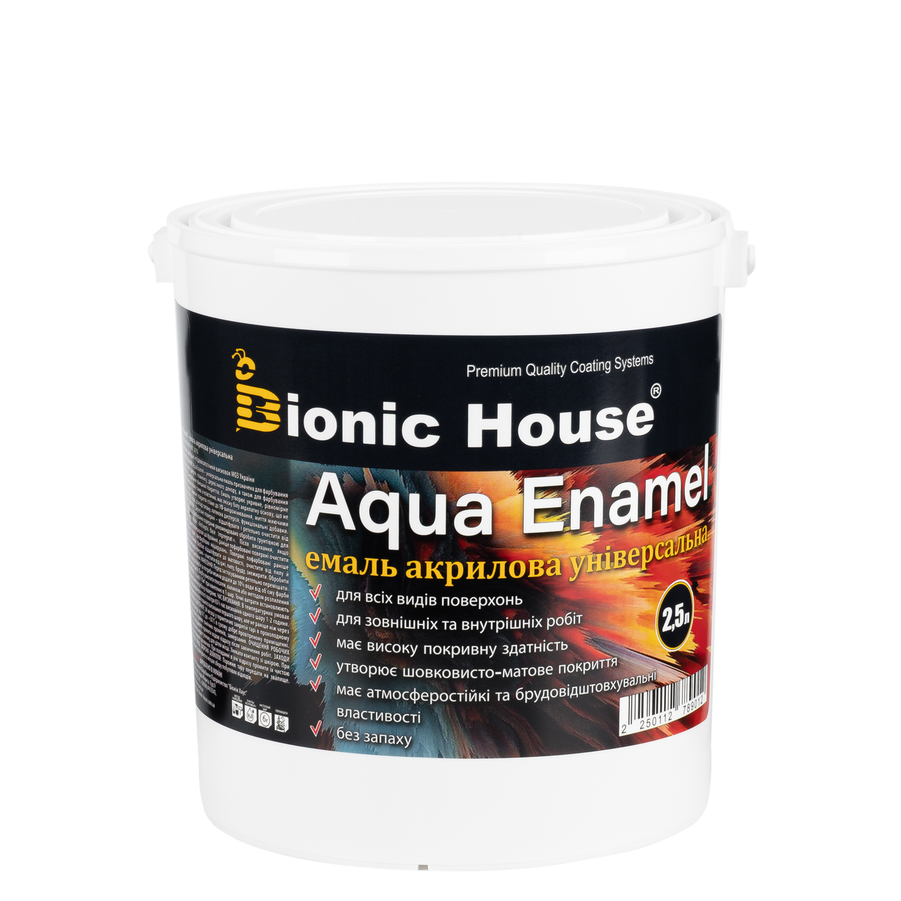 Акрилова емаль Bionic House Aqua Enamel всі кольори 0.8л