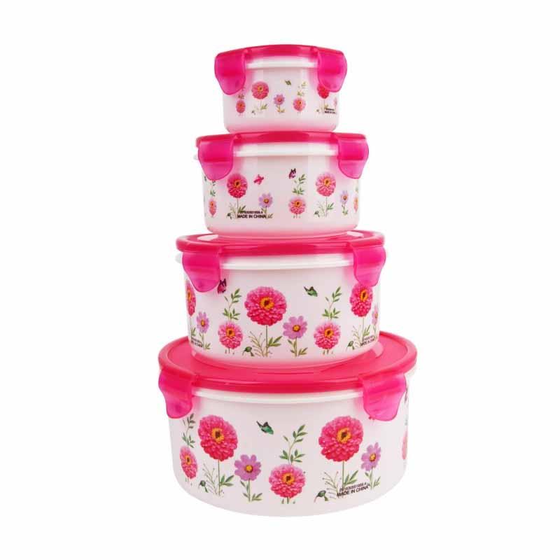 Ланч бокс UNIQUE UN-1512 набір судків 4 шт практичний на роботу в дорогу на прогулянку