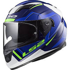 МОТОШОЛОМ ЗАКРИТИЙ LS2 FF320 STREAM EVO AXIS КОЛІР BLUE WHITE