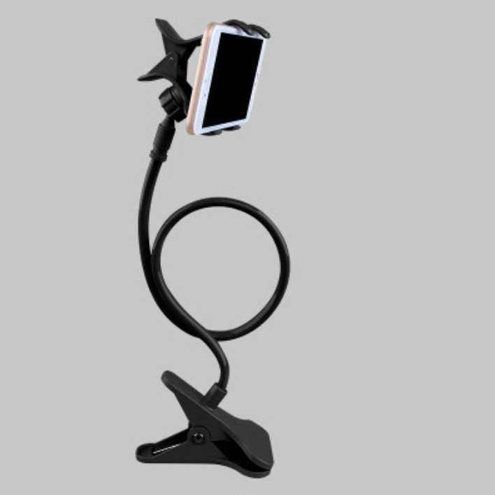 Тримач для телефону на гнучкій ніжці з прищіпкою Колір чорний