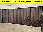Ковані ворота з хвірткою та ковкою, фото 3