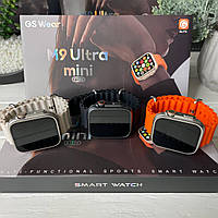 Смарт часы M9 Ultra Mini 41мм прием звонков, сообщения соцсетей, 11 спортивных режимов, силиконовый ремешок
