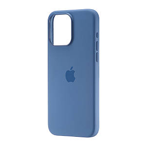 Чохол Silicone Case with MagSafe & SplashScreen iPhone 15 Pro Max Winter Blue, фото 1