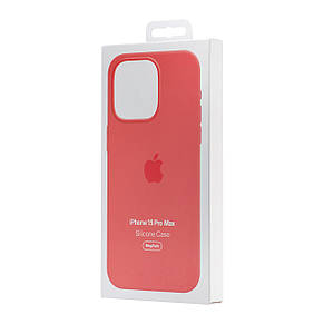 Чохол Silicone Case with MagSafe & SplashScreen iPhone 15 Pro Max Guava, фото 3