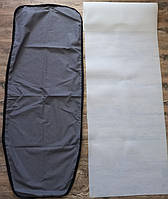 Чехол на гладильную доску (130×50) серый PREMIUM 100% хлопок