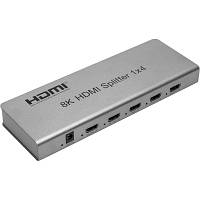 Разветвитель PowerPlant HDMI 8K 1x4 (CA914203) - Вища Якість та Гарантія!