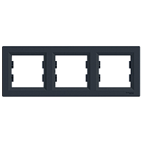 Рамка 3-на антрацит горизонтальна Schneider Asfora (EPH5800371)