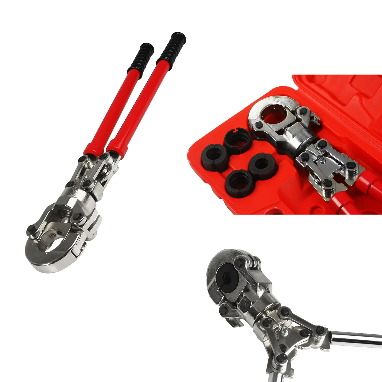 Прес - кліщі для труб ПВХ LEX LX55911 6т., 8 елементів 16-32мм, фото 1