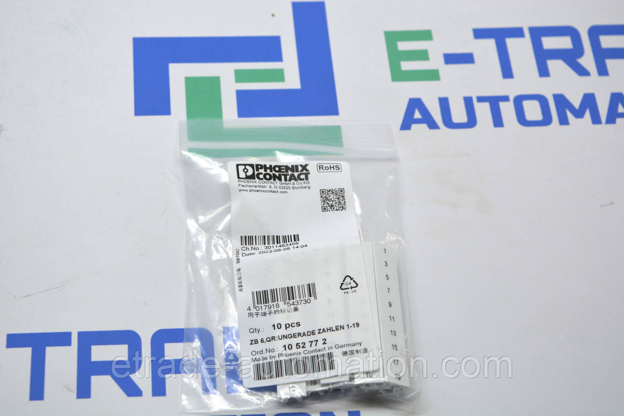Маркування для клемних модулів Phoenix Contact 1052772, фото 1