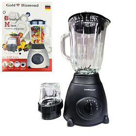 Блендер Універсальний подрібнювач міксер Gold Diamond TK00018 850W Чорний